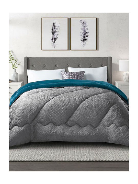 Madi Κουβερτοπάπλωμα Υπέρδιπλο 220x240εκ. Blankoro Petrol 220 GSM