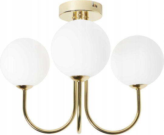 Beliani Ceiling Mount Light White