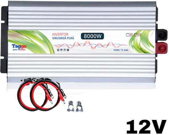 Taggo Invertor Auto Unda sinusoidală pură 8000W pentru Convertirea 12V DC în 220V AC
