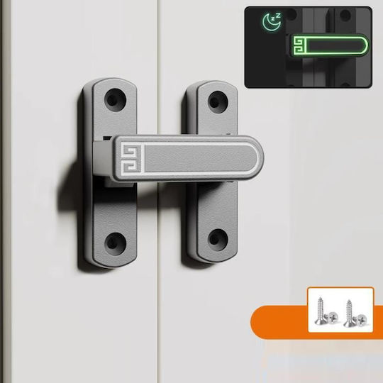 Sliding Door Lock Screw Adjustable Height 0-7 Mm Gray Fluorescent
