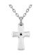 Rosso Amante Men's Cross from Silver with Chain