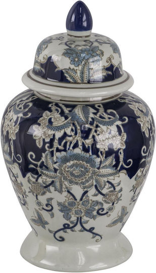 Interni Oggi Blue Porcelain Vase 24x24xH45cm Interni Oggi Blue Porcelain Vase 24x24xH45cm