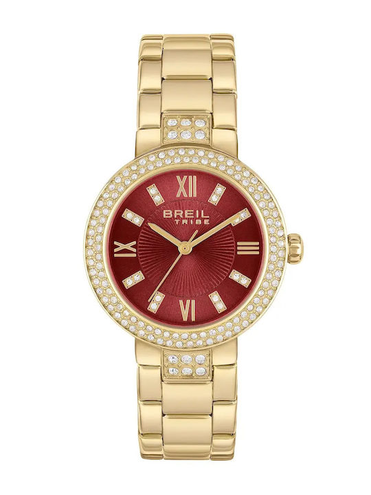 Breil Tribe Women's Watch with Gold Metal Bracelet