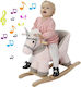 Bakaji Jucărie cu leagăn Unicorn cu sunete Roz