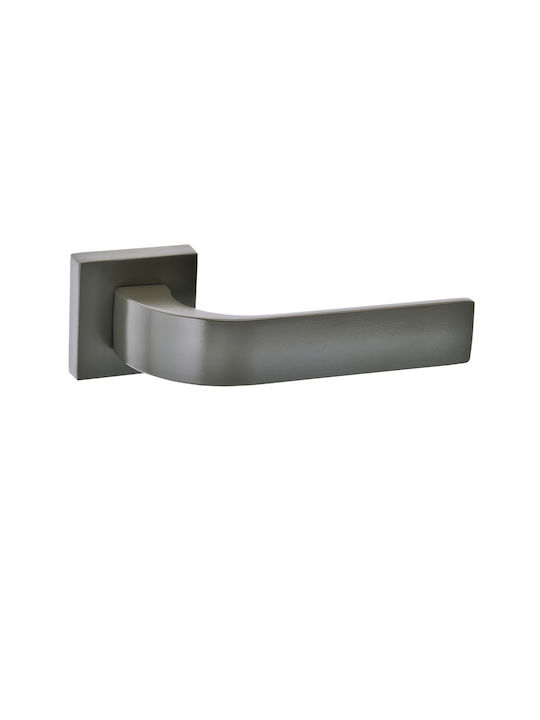 Best Design Hebel Vordertür mit Rosette Rechts 265 Gray