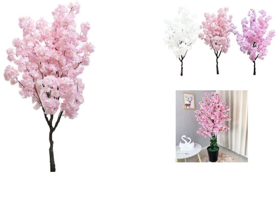 Künstliche Dekorative Pflanze Rosa Kirsche 150cm 83911-10 Künstliche Dekorative Pflanze Rosa Kirsche 150cm 83911-10