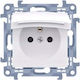 Kontakt-Simon Single Power Socket Waterproof White