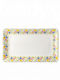 Lukanda Serving Platter Rectangular made of Porcelain White 27x16cm