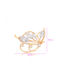 Chrysothemiss Γυναικεία Καρφίτσα Aurora Wings Πεταλούδα Λευκά Ζιργκόν