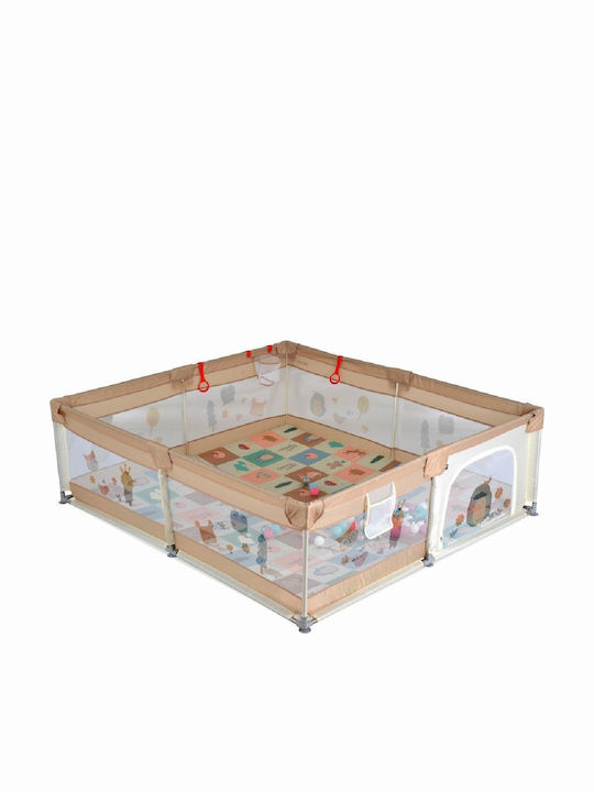 Moni Gamezone Park with Mattress Beige 200x180cm