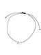 Handmade Kids Bracelet Lucky Charm 2026 Green Zamac Silver Plated