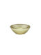 General Trade Servierschüssel Rund Glas Gold mit Durchmesser 15cm