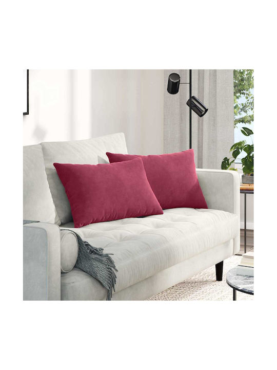 vidaXL Sofa-Kissen aus Samt Rote 40x60cm
