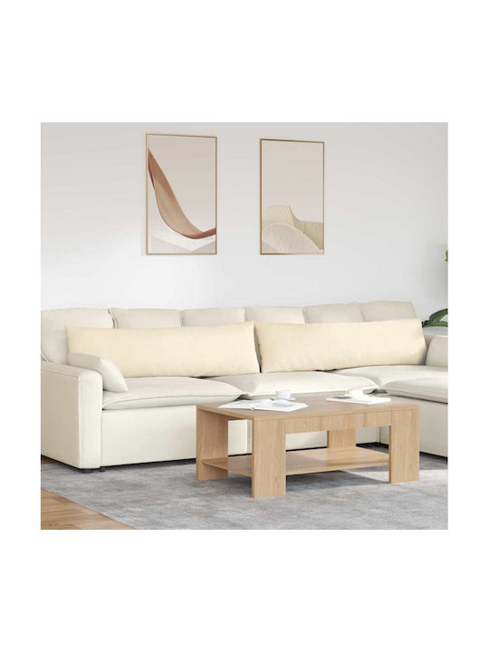 vidaXL Възглавница За Диван От Кадифе Крем 40x145см