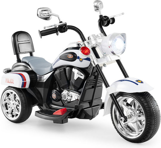 Kids Motorbike Inspired Electric 6 Volt White