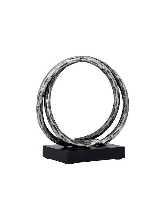 Metallic Decorative Ring Design Fylliana FL76740 Silver Antique Color 23x10x23cm 965-225-016