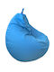 Pouf Birne Wasserdicht Mous Hellblau 90x90x100cm A3MOUShellblau-io
