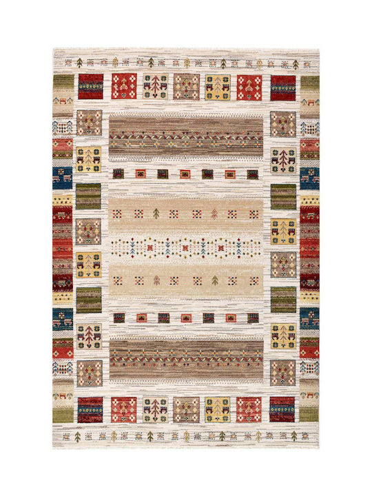 Balsan Oriental Kazak 580 Σετ Μοντέρνα Χαλιά Κρεβατοκάμαρας Βαμβακερά Bone Beige P621505 3τμχ