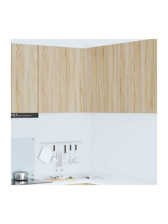 Cabinet Wall Somona Oak and White 57x57x80cm
