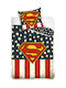 Forever Collectibles Set Kinderbettbezug Doppel mit 2 Kissenbezügen Retro 200x140cm