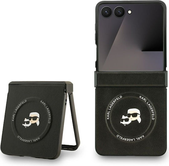 Karl Lagerfeld Karl&choupette Pins Задна корица Пластмаса / Силикон Черен (Galaxy Z Flip7)