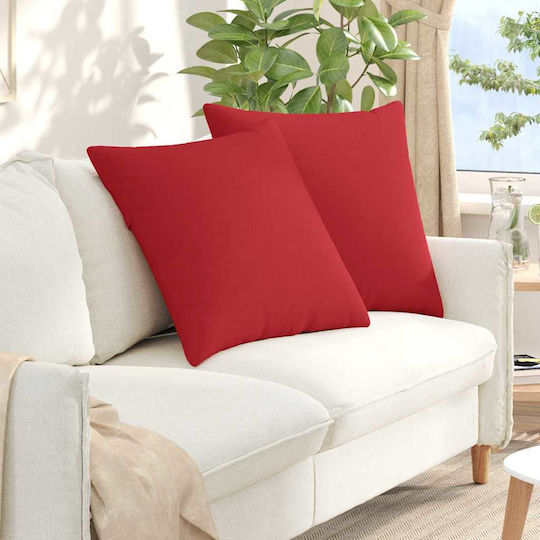 vidaXL Sofa-Kissen Rote 80x80cm
