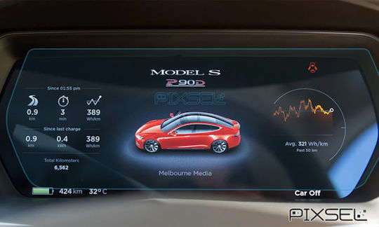 Protector De Ecran Auto Mat Mat 11.8" Compatibil Tesla Model S 1st Facelift