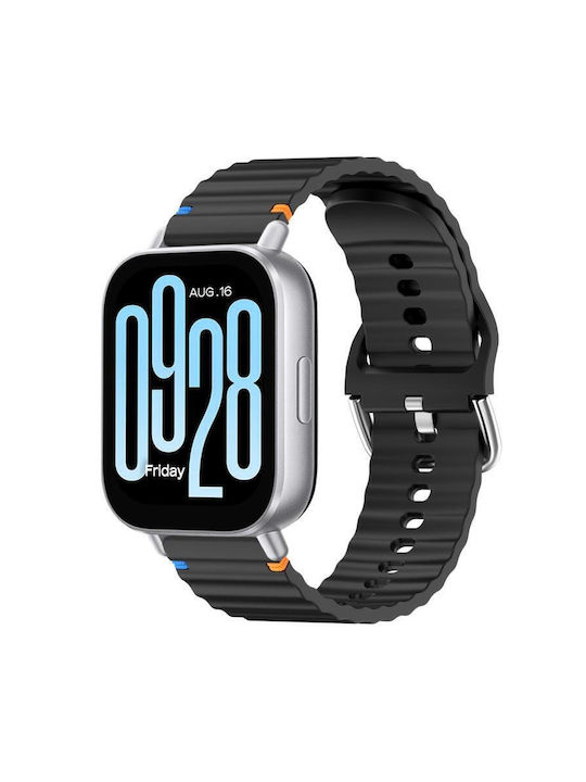 Λουράκι Σιλικόνης Μαύρο (Redmi Watch 5 Active / Watch 5 LiteRealme Watch 2Haylou RT2 LS10)