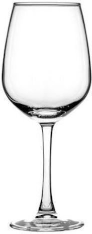 Uniglass Glass for White and Red Wine made of Glass in Red Color Goblet