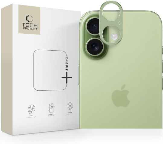 Tech-Protect Camalloy Fit+ Протектор За Мобилна Камера Метална Рамка Зелен За iPhone 17