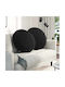 vidaXL Velvet Black Sofa Cushion 60x60cm