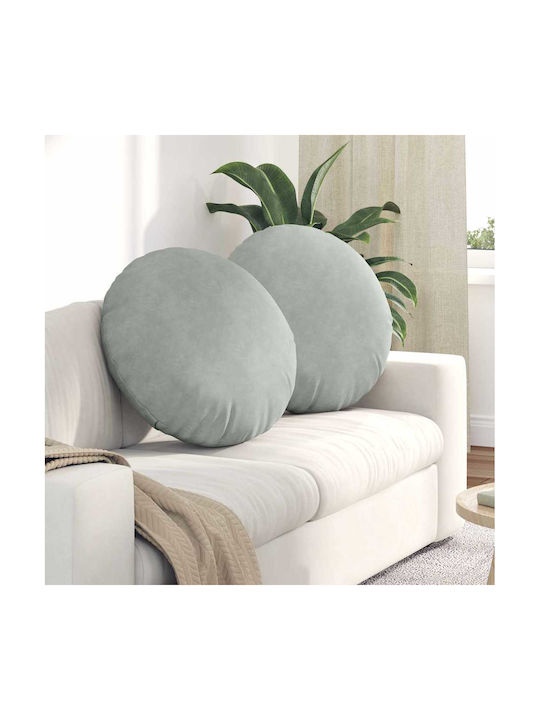 vidaXL Velvet Gray Sofa Cushion 60x60cm