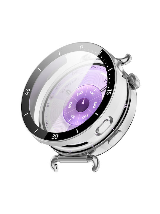 Techsuit Defense360 Pro Bezel Protector in Silver color for Huawei Watch GT 6 41mm