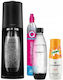 Sodastream Terra Black Carbonator Set + Pink Co...