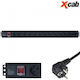 Xcab 19" Rack Priză 12 Ieșiri Schuko Comutator Xcab-1219