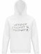 Hoodie Unisex Organic " Stranger Things Alphabet Letters Lights " White