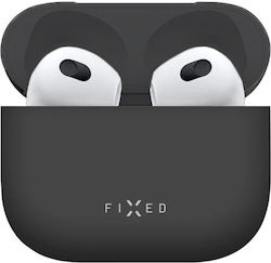Fixed Θήκη Σιλικόνης σε Μαύρο χρώμα για Apple AirPods 4 Fixed Θήκη Σιλικόνης σε Μαύρο χρώμα για Apple AirPods 4