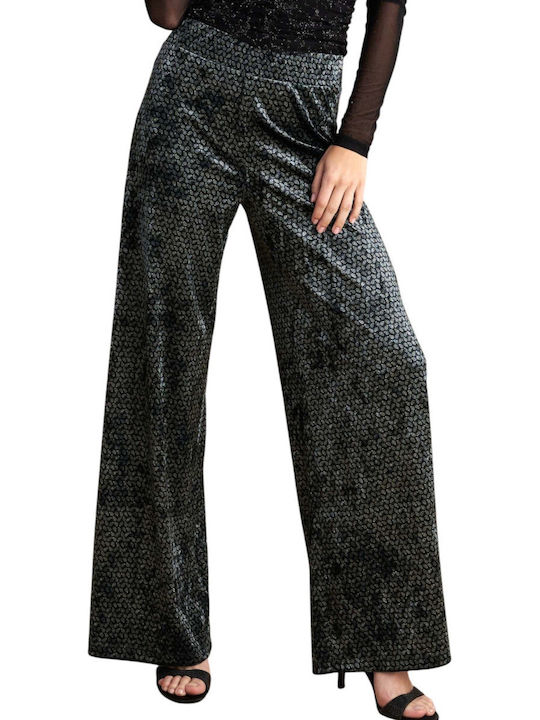 Damen Stoff Hose Black
