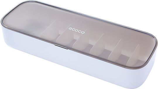 Ecoco Κουτί Οργάνωσης Καλωδίων E2206 Ταινία Τύπου Velcro Λευκό E2206