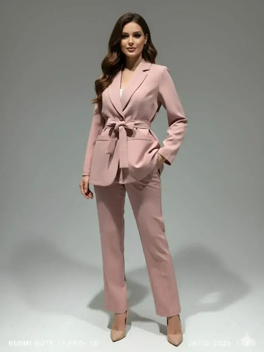 Women's Soft Pink Set with Pants