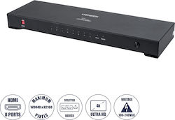 Globostar Ugreen-1x8 41020 Ugreen 1x8 All In One 4k HDMI Signal Splitter LED Video Controllers Input Signal W3840 x H2160@60Hz Input 1 HDMI Output 8 HDMI AC 220-240V IP20 D30 x W9 x H3.2cm 2 Years Warranty Globostar Ugreen-1x8 41020 Ugreen 1x8 All In One 4k HDMI Signal Splitter LED Video Controllers Input Signal W3840 x H2160@60Hz Input 1 HDMI Output 8 HDMI AC 220-240V IP20 D30 x W9 x H3.2cm 2 Years Warranty