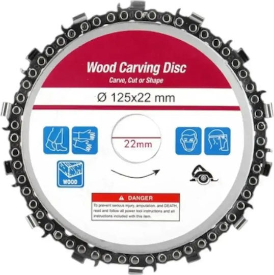 Disc Unghiular De Șlefuit Lanț 125x22 Mm Tăiere Lemn Cobi Smart