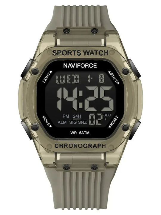 Naviforce Ceas Digital Barbatesc 44mm Cu Bateri...