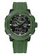 Naviforce Ceas Digital De Bărbați 49mm Cu Baterie Și Curea Din Cauciuc Verde