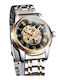 Forsining Herrenuhr 39mm Automatisch mit Silber Metallarmband