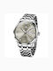 Olevs Men's Watch 42mm Automatic with Silver Metal Bracelet