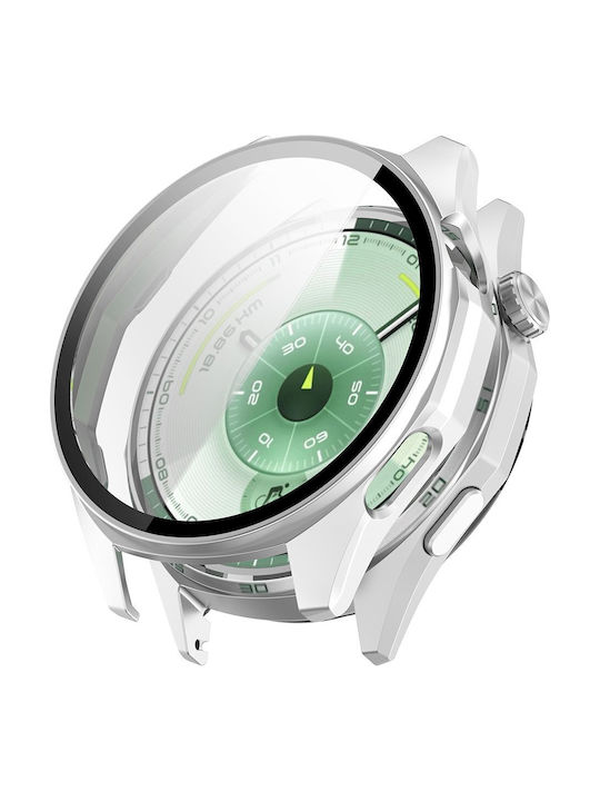 Techsuit Defense360 Pro Carcasă de Plastic cu Sticlă în culoarea Argintiu pentru Huawei Watch GT 6 46mm Techsuit Defense360 Pro Carcasă de Plastic cu Sticlă în culoarea Argintiu pentru Huawei Watch GT 6 46mm