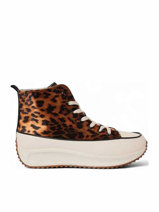 Funky Buddha Botine Pentru Femei Caramel Multi