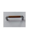 Handgriff Möbelgriff aus Metallisch Nickel Matte-wood mit Zentrenabstand 96mm 019614 1Stück