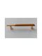 Möbelgriff aus Metallisch Gold Holz mit Lochabstände 96mm 019612